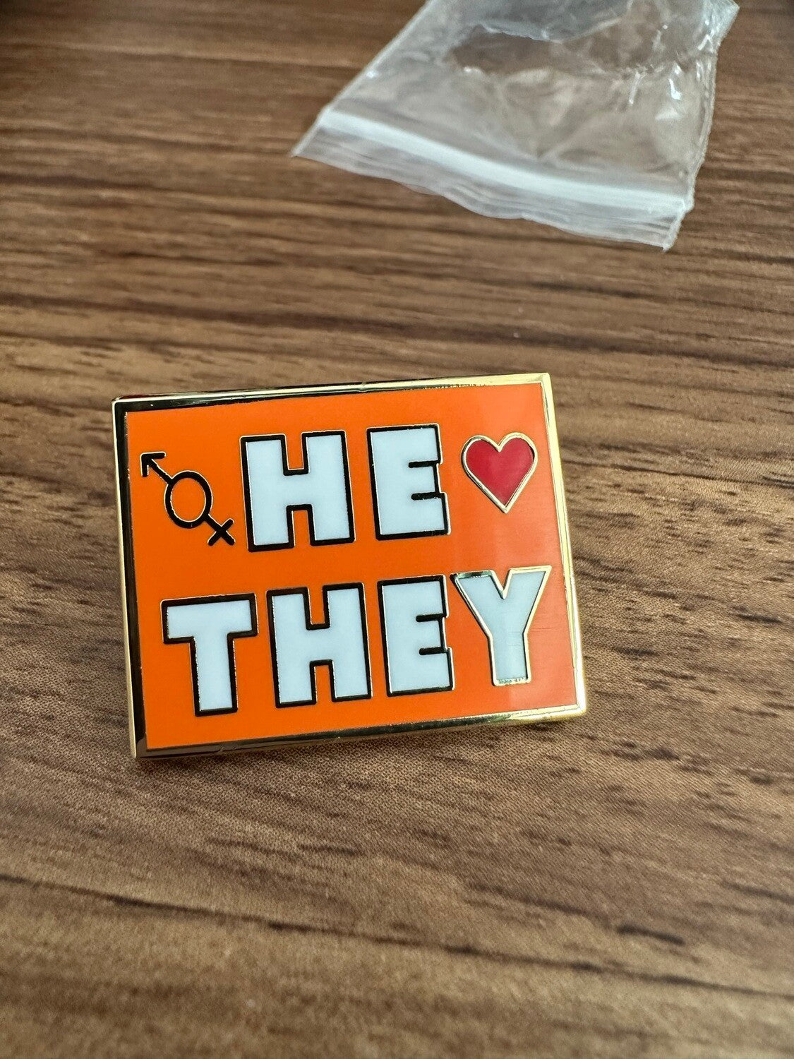 HE//THEY Enamel Pin