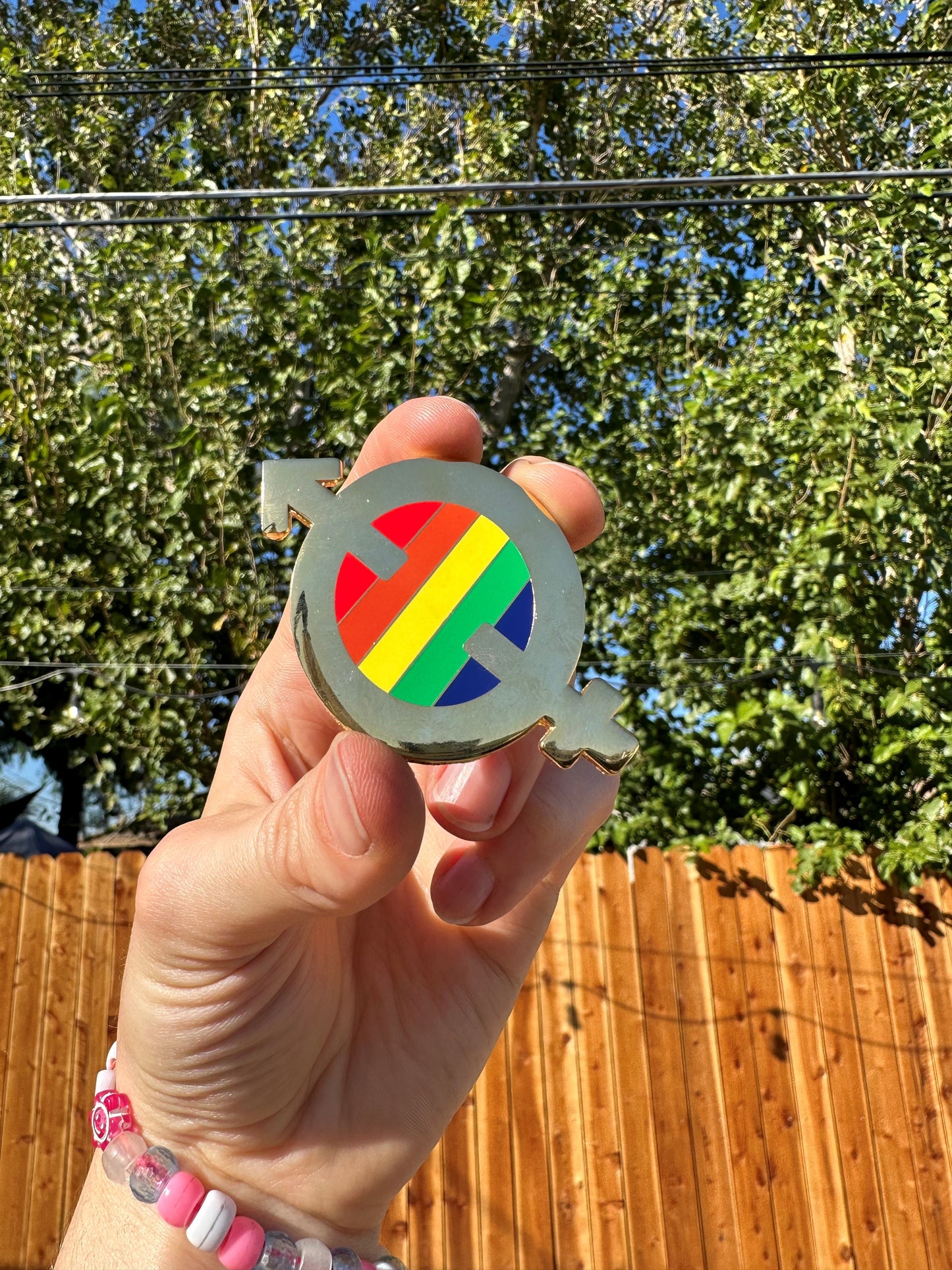 Cosmic Q Signature "Q" Enamel Pin